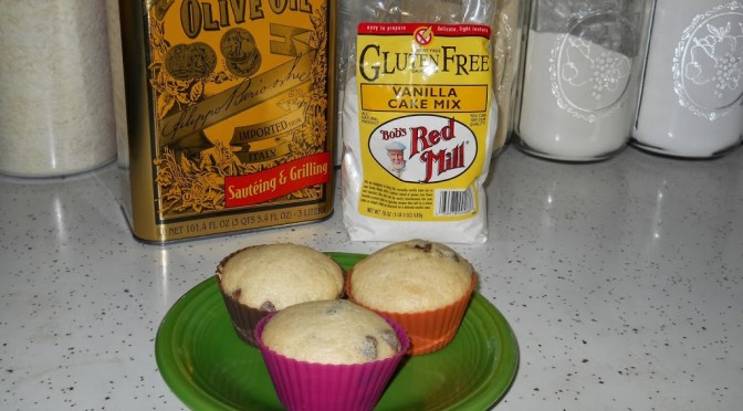 Vanilla Chocolate Chip Cupcakes (GF)